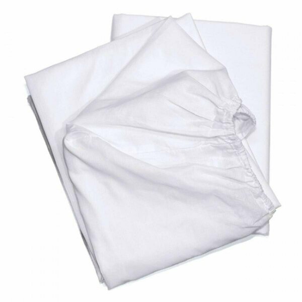 Kd Bufe T-180 Elite Cotton Blend Fitted Sheet, White Twin Size Large, 6PK KD2644426